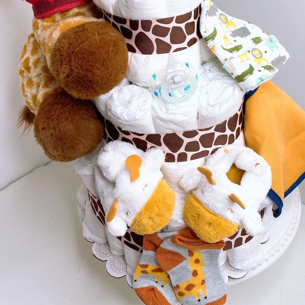Giraffe Diaper Cake